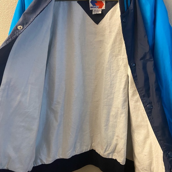 VTG 80s 90s Givenchy Great Moves Vintage Wind Breaker Jacket Mens L Blue - Picture 6 of 8